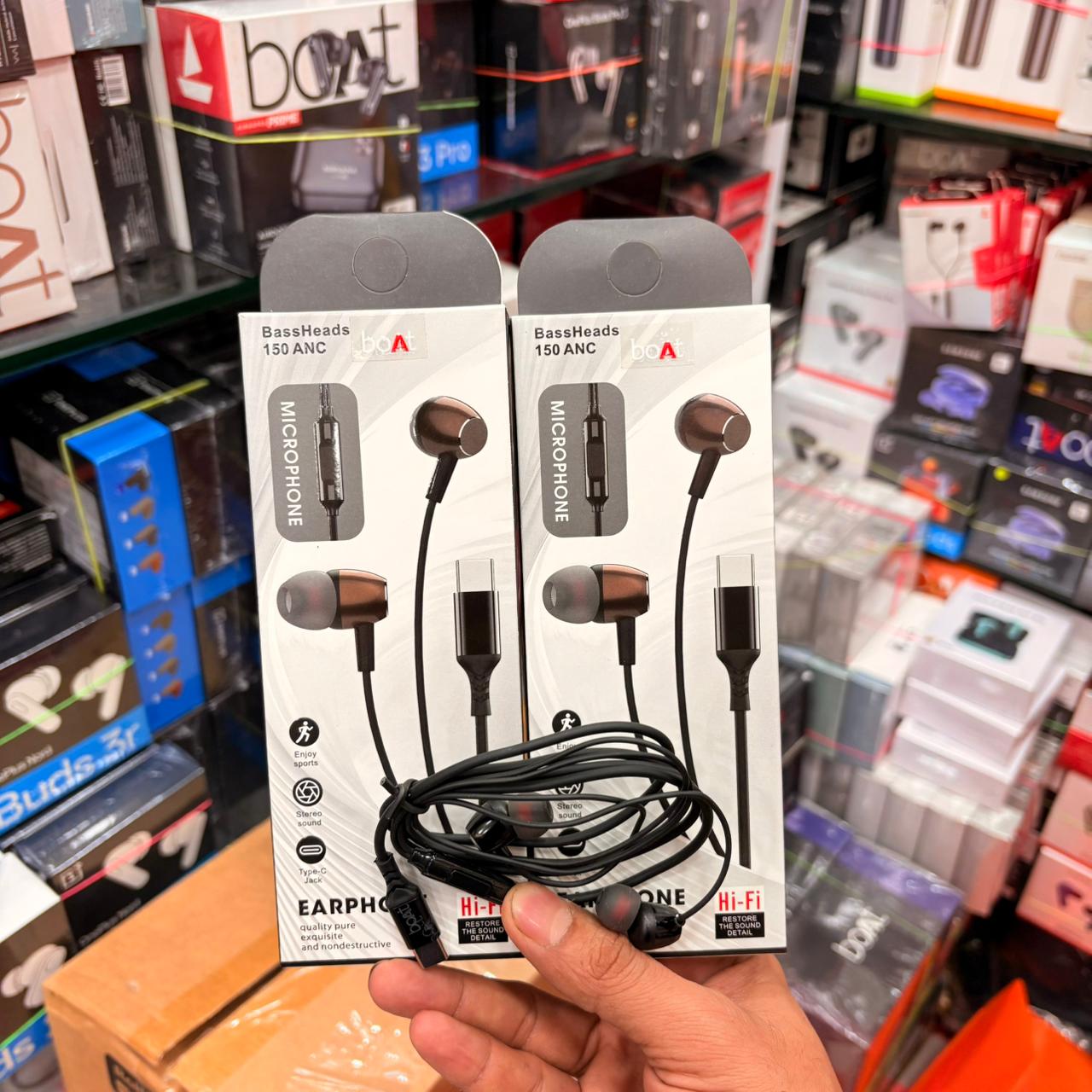 Boat 150 Anc Metal Type C Earphone